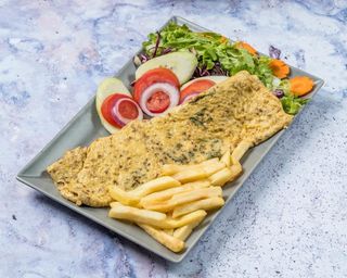 Omelete Mista c/ batata + bebida