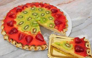 Porción Tarta Tropical Triangular