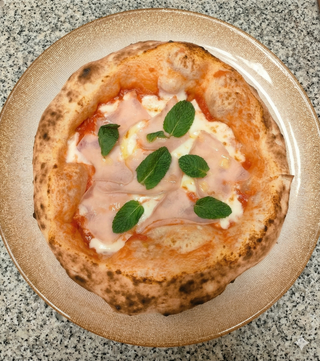 Pizza Margherita Con Cotto (31 Cm.)