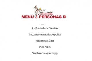 103 - menú para 3 personas