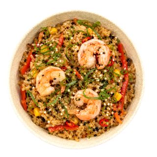 Танцюючий рис з морепродуктами