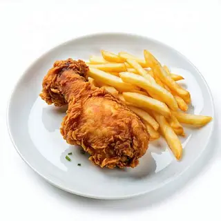 Pollo Crujiente Con Patatas