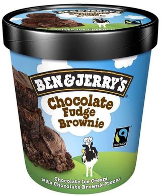 ICE CREAM BEN & JERRY CHOCOLATE FUDGE BROWNIE 100ml