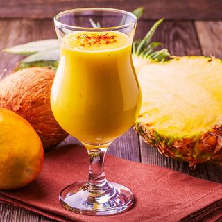 ananas, orange, mangue