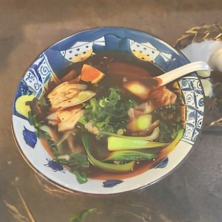 Ravioli di carne con olio piccante