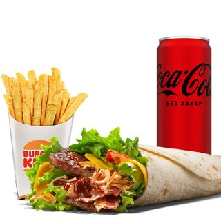 Телешки Барбекю Рап Меню (626г)