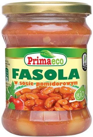 FASOLKA W POMIDORACH BIO 440 g - PRIMAECO