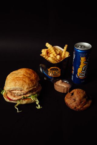 MENU SMASH CHICKEN BURGER