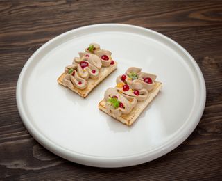 Parfait din ficat de pui cu gel de merișoare