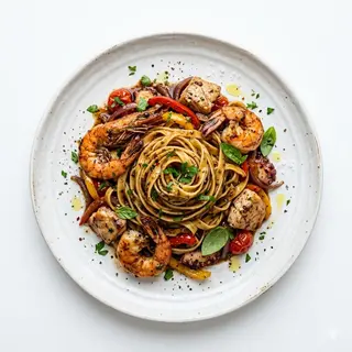 Funghi Fettuccine Pasta