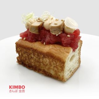 BRIOCHE CON TARTAR DE ATÚN I FOIE A LA PLANCHA - 2 uds