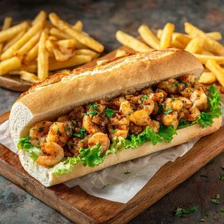 Sandwich Gambas + Frites