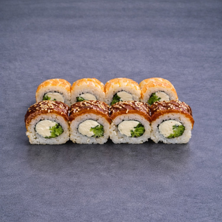 Філадельфія з вугрем та креветкою (280г)