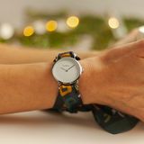 მაჯის საათი (პატარა) - ანბანი (მწვანე) - ვერცხლისფერი - Bluetabla