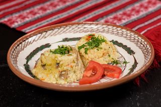 Pilaf de orez cu ciuperci