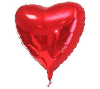 Inimă cu heliu roșie 