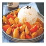 114. POLLO CURRY CON ARROZ BLANCO
