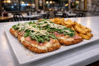 Milanesa Jamon y Rucula