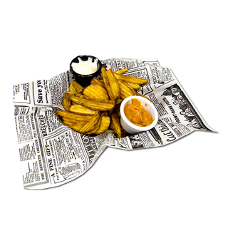 PATATAS crujientes 2 salsas (Salsa brava/alioli)