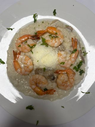Risotto De Langostinos Y Setas