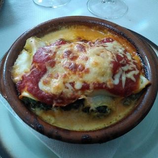 Canelones de espinacas