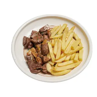 Teppanyaki solomillo con patatas
