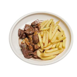 Teppanyaki solomillo con patatas