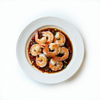 45.Langostinos Con Salsa Picante (Picante)