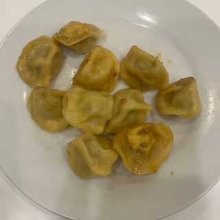 120. Ravioli di maiale con gamberi e erba cinese 10 pezzi