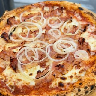 Pizza Bacon Con Cebolla