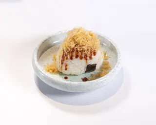Onigiri sake fry