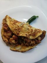 Кавърма в омлет