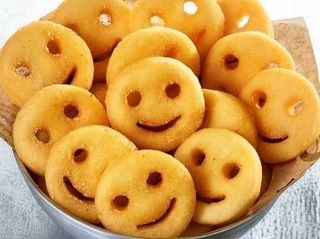 Patatine con le faccine