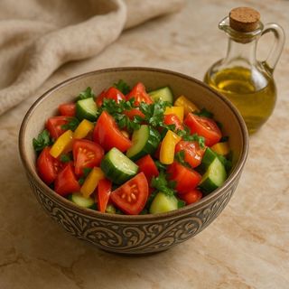 Салат домашній (свіжі овочі)