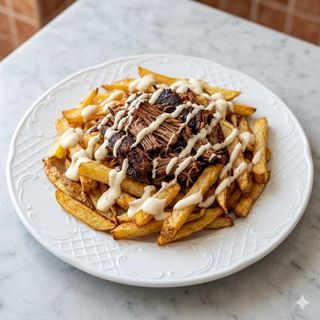 Patatas Fritas Con Pulled Pork (Grandes)