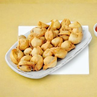 Жареные пельмени