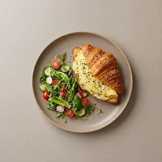 Croissant With Spanish Omelette
