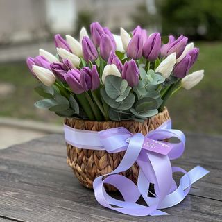 Цветочная композиция в корзине - #61