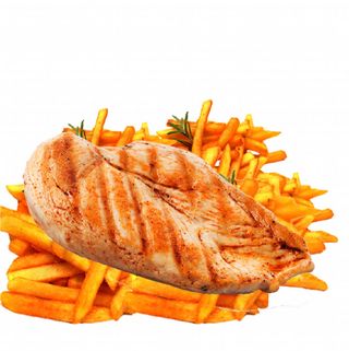 Peito de frango com batatas