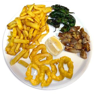 Combinado de calamares a la romana 