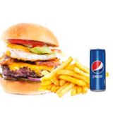Пилешки бургер + Пепси кен (330мл)