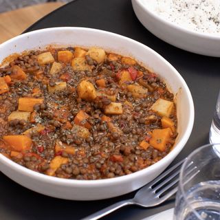 Estofado Vegano de Lentejas con Verduras