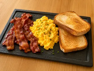 American eggs & bacon
