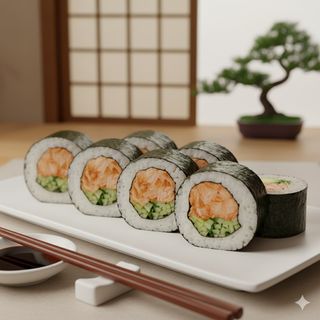 Futomaki pieczony łosoś 6 szt