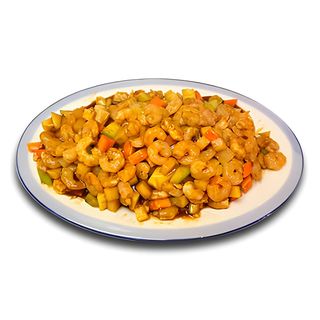 110.Скариди със зеленчуци (500г)