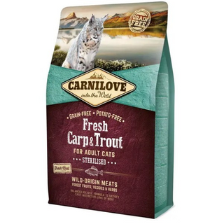 Carnilove для стерилізованих котів з карпом та фореллю 2кг