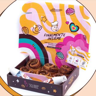Box cinnamon roll e creme spalmabili