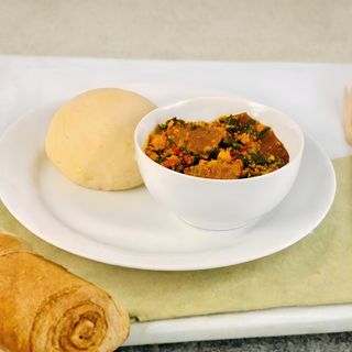 Egusi soup + Protein + Swallow