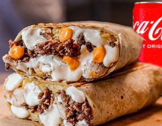 Tacos Viande Hachée + Boisson au choix.