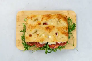 Focaccia Salami Spianata & Pesto